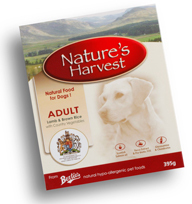 Natures Harvest Lamb and Rice Dog food 10 X 395g