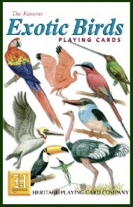 Heritage Exotic Birds Playing Cards