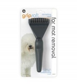 Jw Gripsoft Dematting Dog Rake