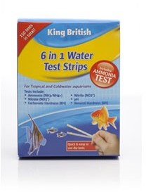 King British 6 In 1 Aquarium Test Strips 
