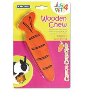 Just 4 Pets Wooden Chew Carrot Cruncher