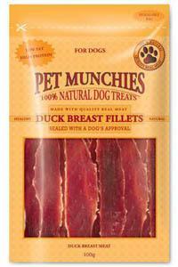 Pet Munchies Duck Breast Fillet Dog Treats 8 for price of 7