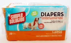 Simple Solution Disposable Diaper Large (12's)