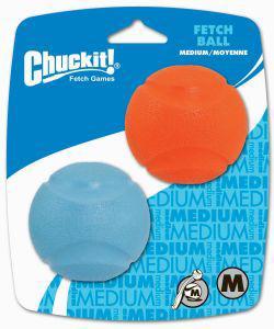 Chuckit Fetch Ball 2 Pack Medium 6.5cm