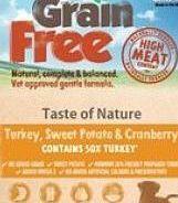Taste of Nature Grain free dog Food