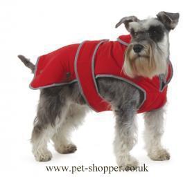 Muddy Paws Stormguard & Fleece Lining Dog Coat red Large