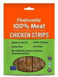 Feelwells 100% Meat Treats Chicken Strips 100g