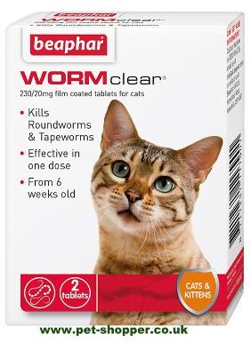 Beaphar Wormclear tablets for Cats