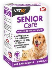 M & C Vet IQ Senior Care for Dogs and Cats (45Tabs)