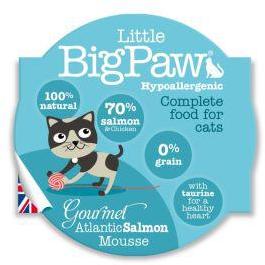 Little Big Paw Gourmet Cat Tender Salmon Mousse 85g x 8