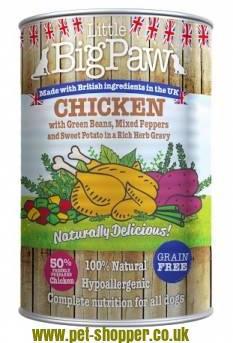 Little Big Paw Chicken with Beans & Sweet Potato 390g x 12