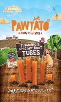  Pawtato Tumeric & Chicory Root Tubes (Vegan) Dog Treats x 12