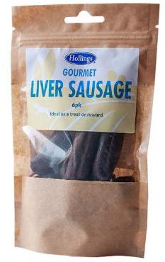 Hollings Liver Sausages Dog Treats 6 pack