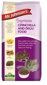  Mr Johnsons Supreme Degu and Chinchilla Pellets 900g