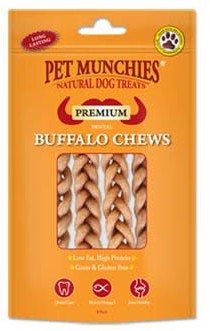 Pet Munchies Small Buffalo Dental Chews Dog Treats