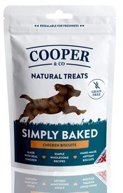 Cooper & Co Grain Free Chicken Biscuits Dog Treats x 10 packs
