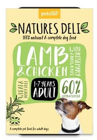 Natures Deli Lamb & Chicken with Rosemary and Rice Dog Food 400g x 7