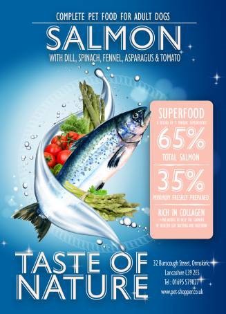 Taste of Nature Salmon Superfood 65/35 Dog Food 12kg
