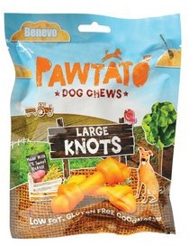 Pawtato Large Knots Large (Vegan) Dog Treats x 12