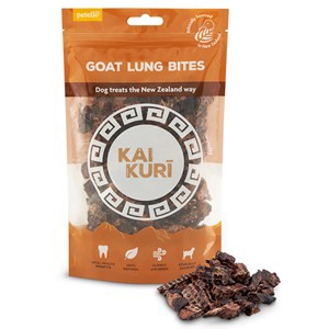 Kai Kuri Air Dried Goat Lung Bites Dog Treats