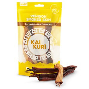 Kai Kuri Air Dried Smoked Venison Shank Skin Dog Treats 8 packs for price 7