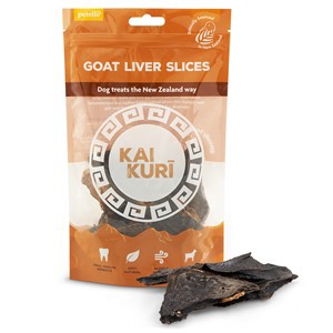 Kai Kuri Air Dried Goat Liver Slice Dog Treats 8 packs for the price of 7