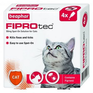 Fiprotec Spot On Flea treatment for Cats 4 pipettes