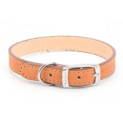Handsewn Leather Dog Collar Tan 39-48cm size 5