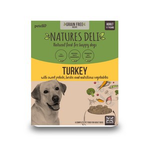 Natures Deli Adult Grain Free Turkey Dog Food 395g x 7 packs