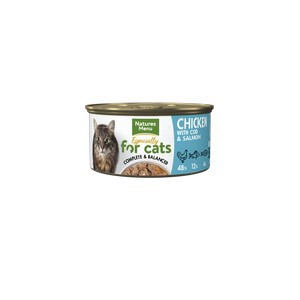 Natures Menu Senior Cat Food Chicken Salmon and Cod 85g can
