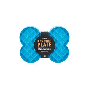 Slodog Slow Feeder Plate Blue 35cm