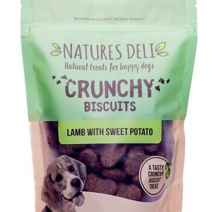 Natures Deli Crunchy Biscuit Lamb With Sweet Potato 225g x 12 packets