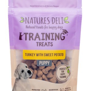 Natures Deli Puppy Training Treats Turkey With Sweet Potato 100g x 10 packets