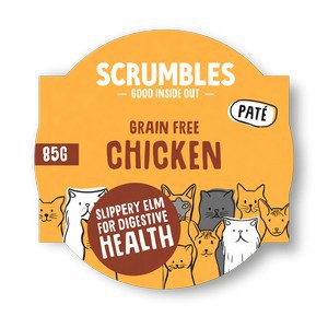 Scrumbles Wet Cat Food Chicken 8 packs of 85g
