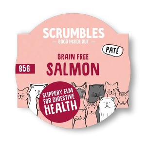 Scrumbles Wet Cat Food Salmon 8 packs of 85g