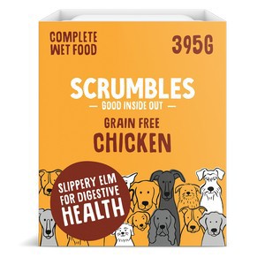 Scrumbles Wet Dog Food Chicken x 7 packs of 395g