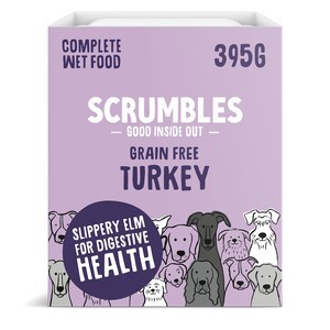 Scrumbles Wet Dog Food Turkey x 7 packs of 395g