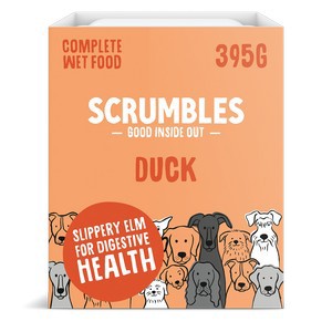 Scrumbles Wet Dog Food Duck x 7 packs of 395g