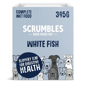 Scrumbles Wet Dog Food White Fish x 7 packs of 395g