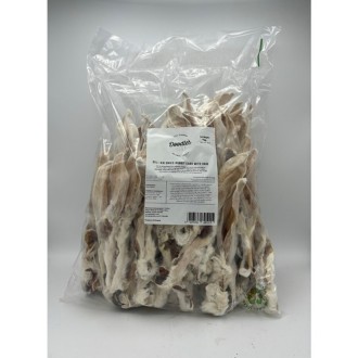 Doodles Deli Natural Rabbit Ears With Hair 1kg