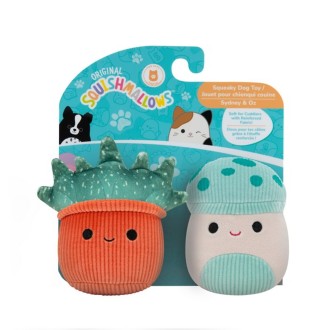 Squishmallows Sydney and Oz pack of 2 dog toys 3.5"