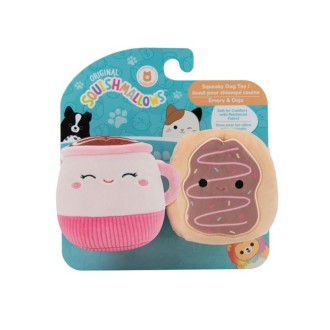 Squishmallows Emery and Deja pack of 2 dog toys 3.5"