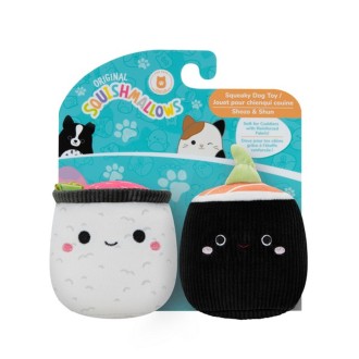 Squishmallows Shozo and Shun pack of 2 dog toys 3.5"