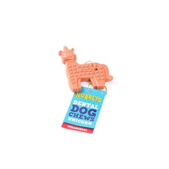 Nobblys Animal Unicorn Strawberry Dental Dog Treat