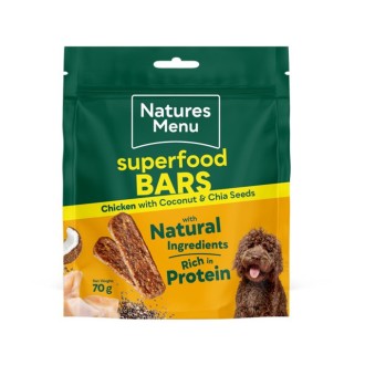 Natures Menu Superfood Bars Chicken with Coconut & Chia Seeds