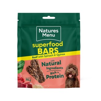 Natures Menu Superfood Bars Beef with Spinach & Quinoa