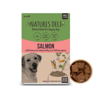 Natures Deli Salmon with Parsley and Brown Rice Dog Food 400g x 7